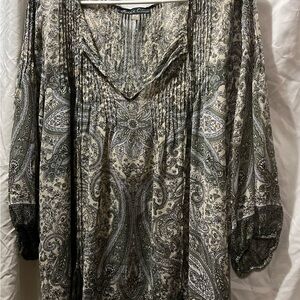 Rose & Olive Boho blouse size 1X